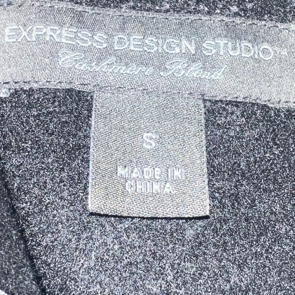Express Black Preppy Cropped PeaCoat - Picture 4 of 8